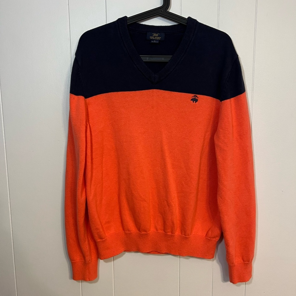 Brooks Brothers Cotton cashmere blend v-neck sweater‎ Size L